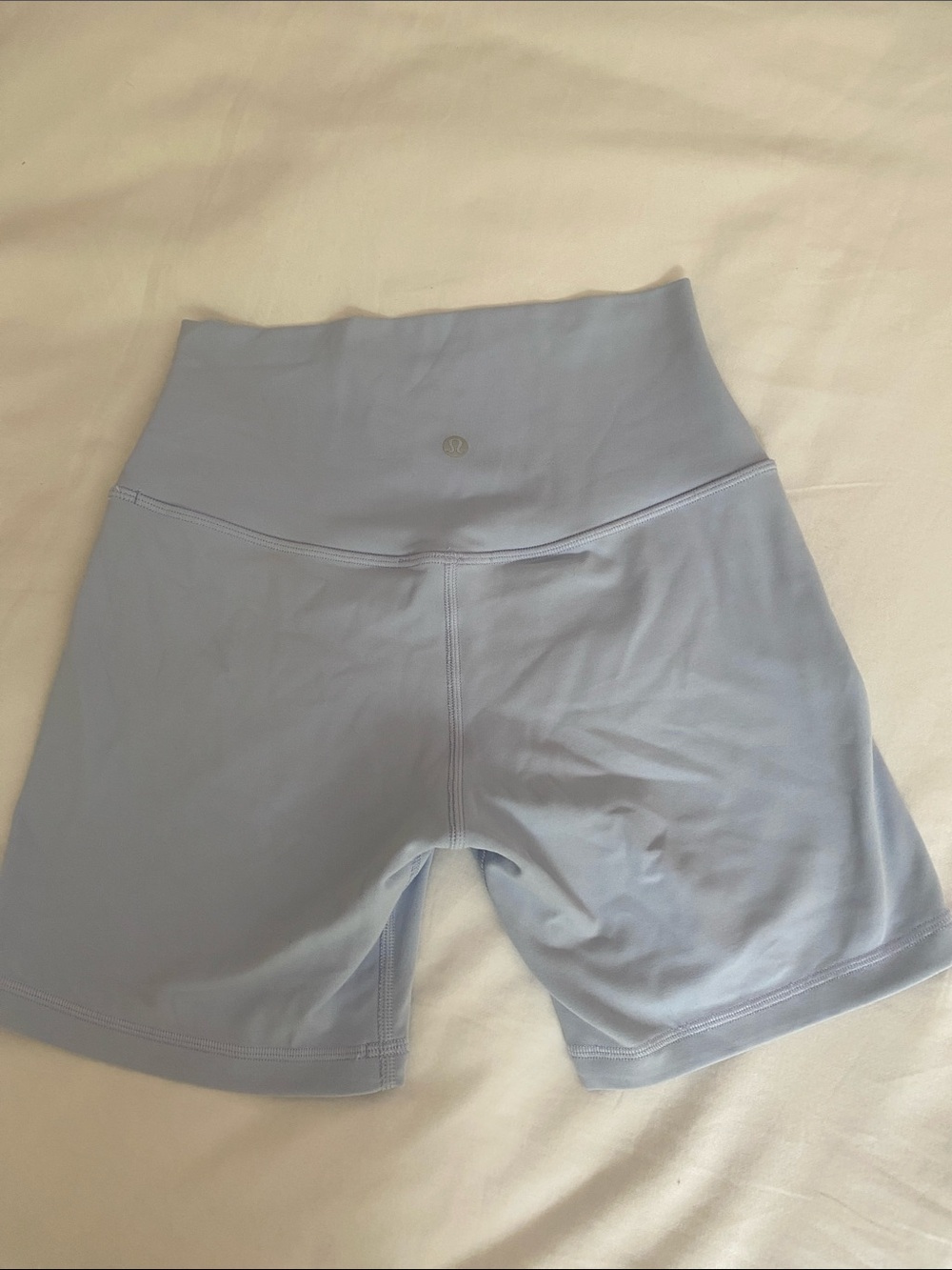 lululemon athletica High-Waist Light Blue Bike Shorts